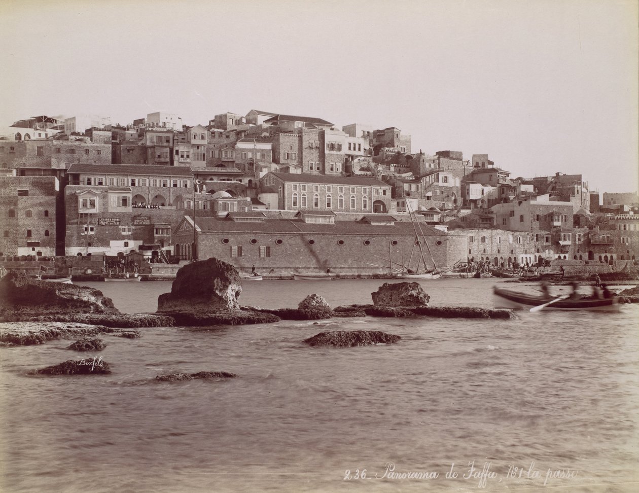 Panorama di Giaffa da Félix Bonfils