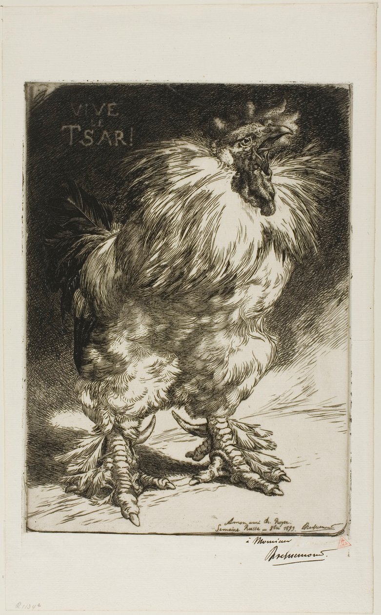 Lunga vita allo Zar! da Félix Henri Bracquemond