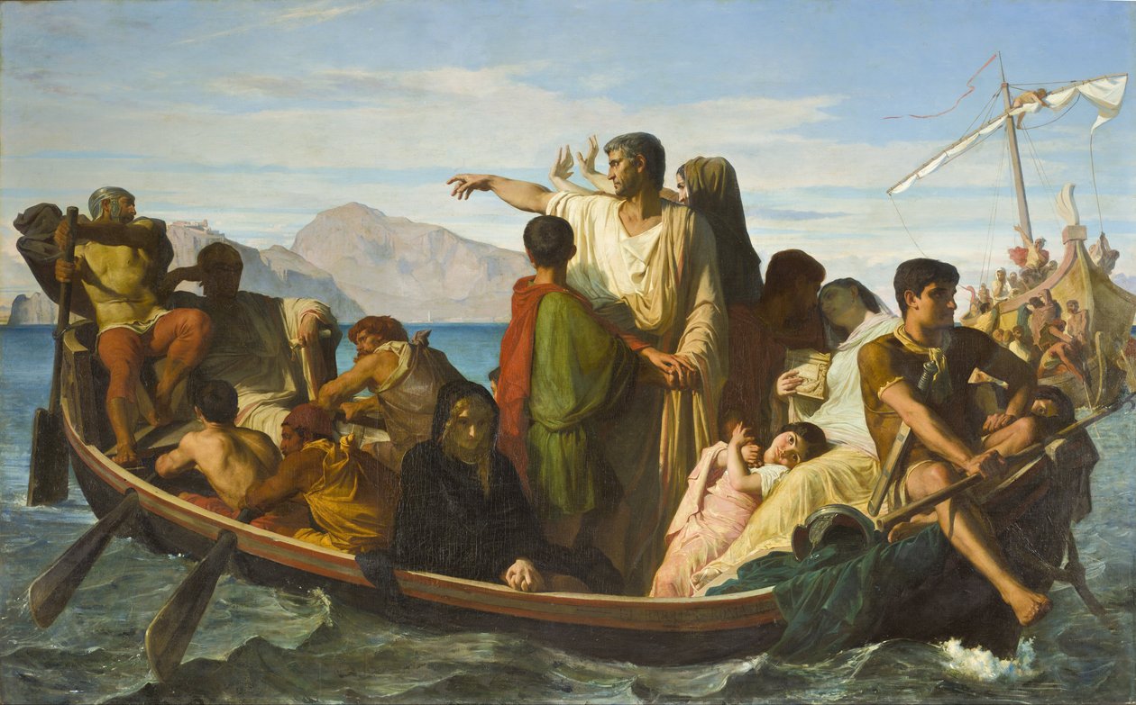 Gli esuli di Tiberio da Félix Joseph Barrias