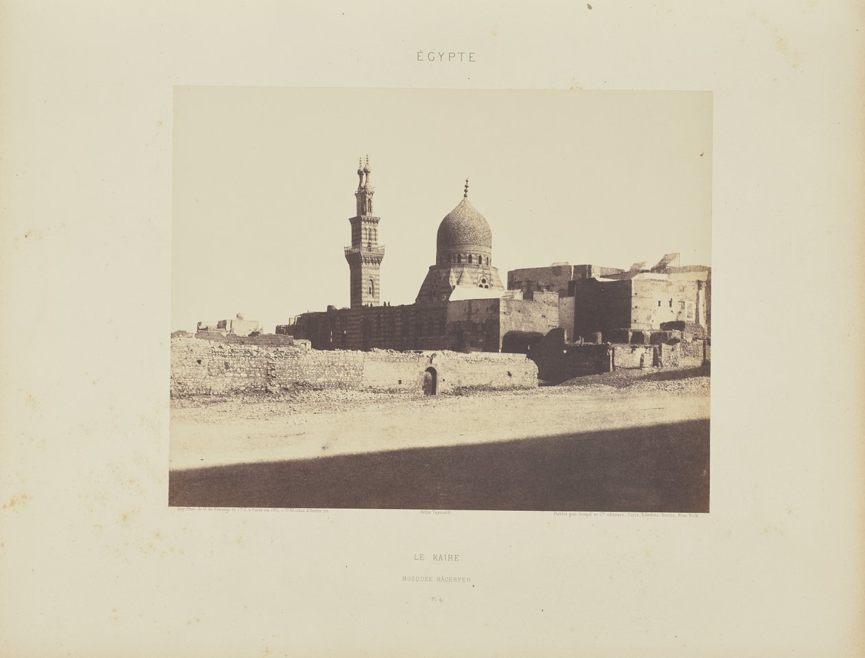 Kaire. Moschea di Nâcéryeh da Félix Teynard