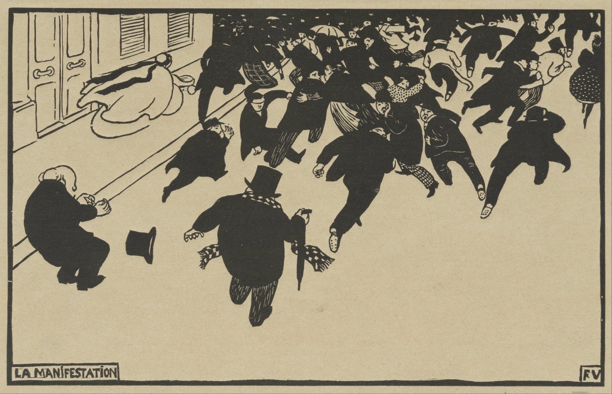 La manifestazione da Félix Vallotton