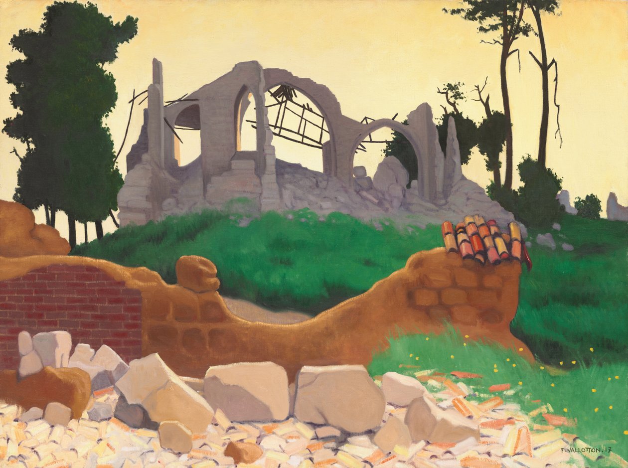La chiesa di Souain da Félix Vallotton