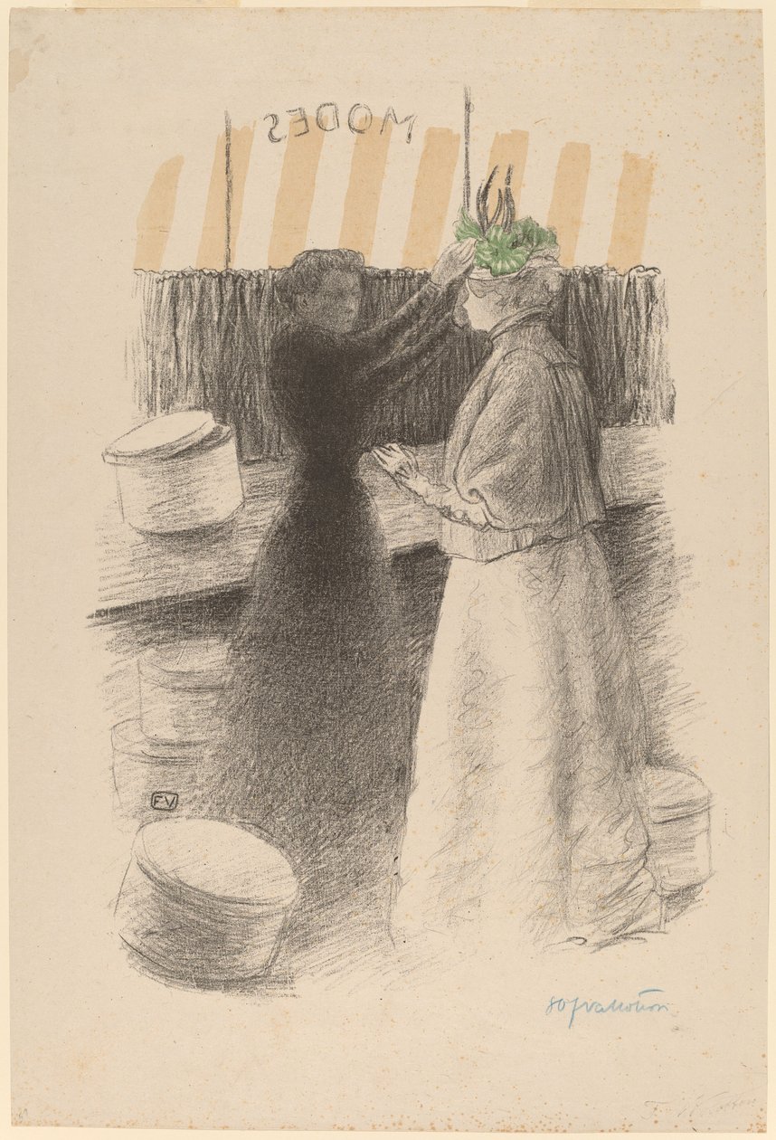 Il cappello verde da Félix Vallotton