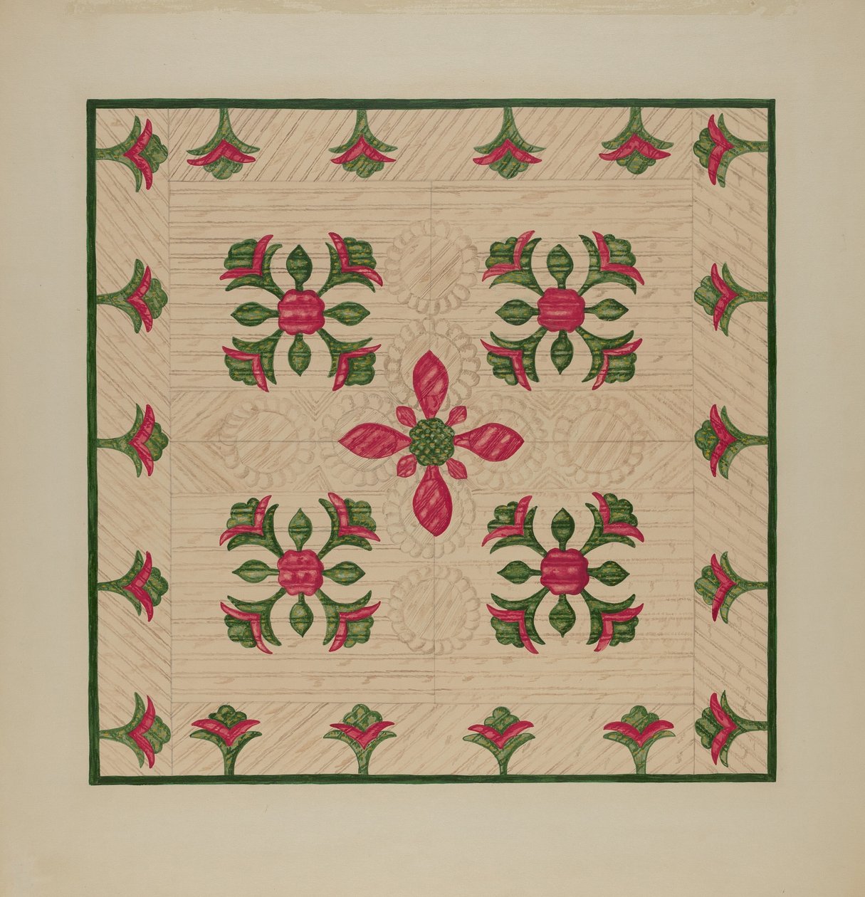 Trapunta Applicata da Florence Hastings