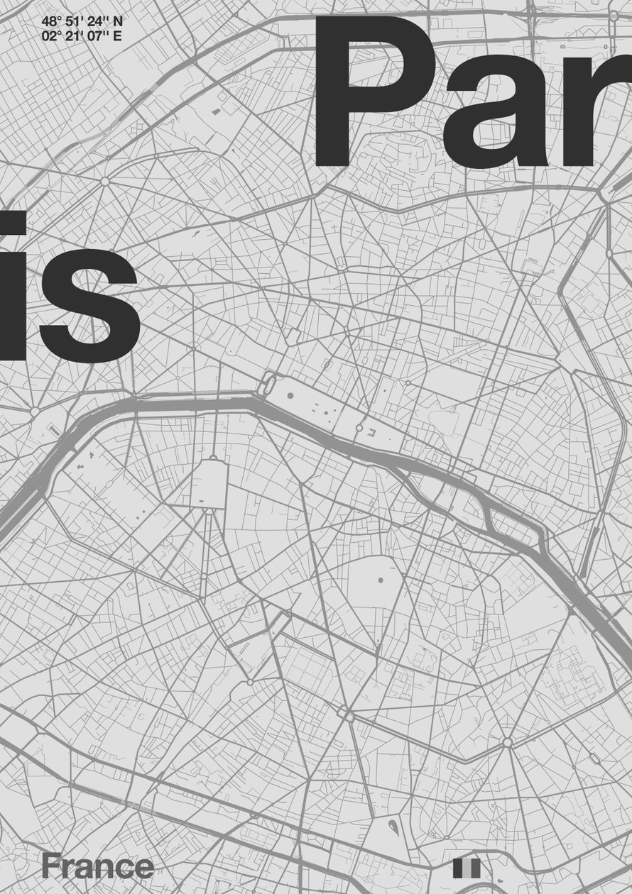 Mappa minimale di Parigi da Florent Bodart