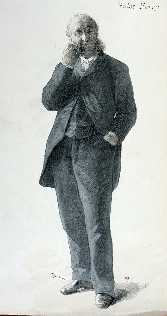 Jules Ferry (1832-93), illustrazione di copertina da 