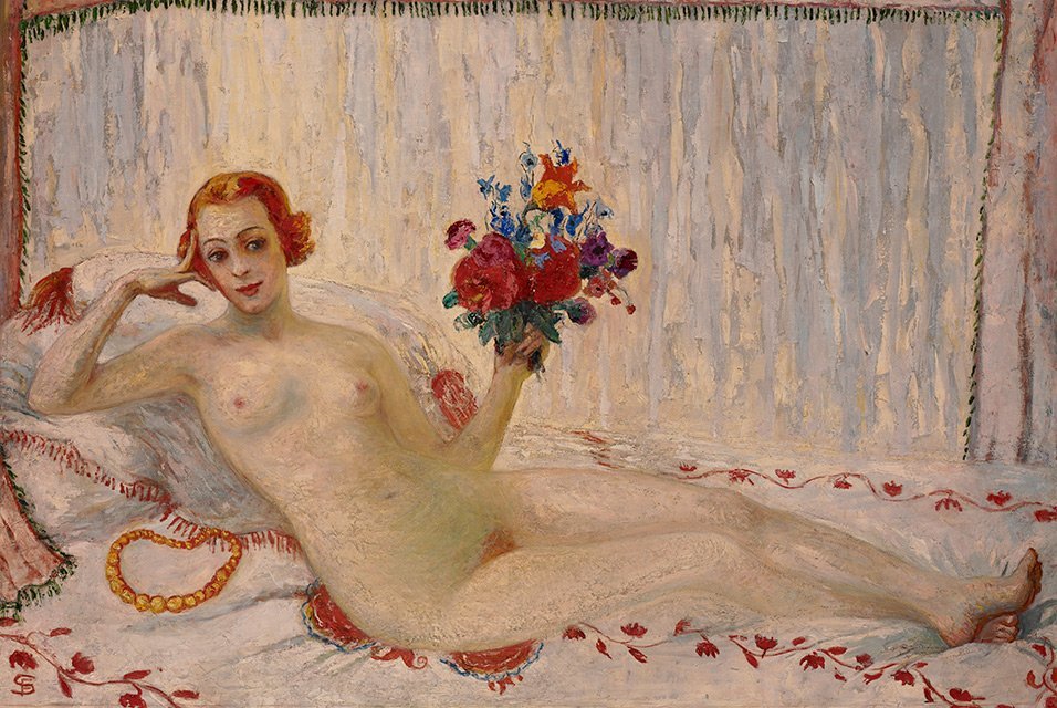 Autoritratto nudo di un modello da Florine Stettheimer