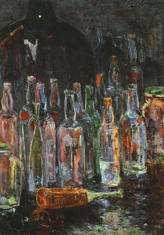 Natura morta con bottiglie da Floris Verster