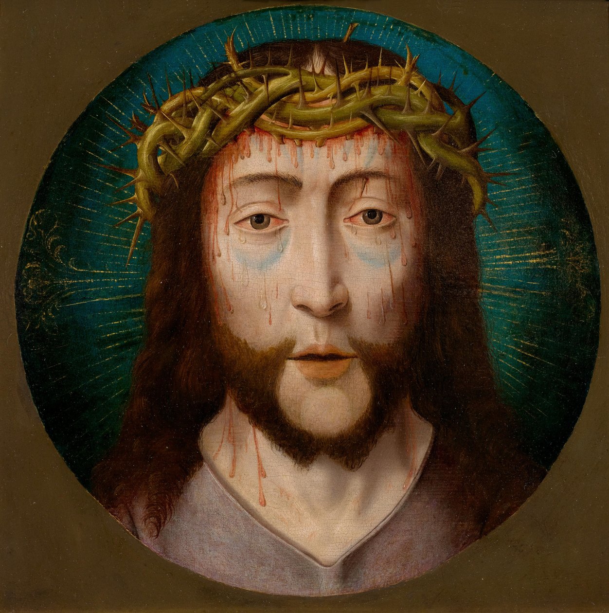 Cristo con corona di spine da Follower of Aelbrecht Bouts