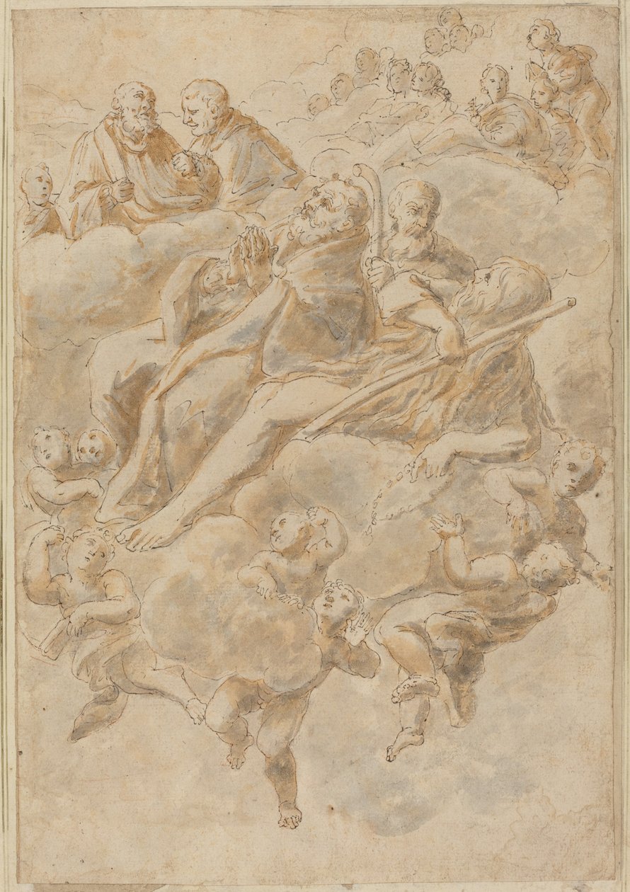 Estasi di un santo da Follower of Giovanni Lanfranco