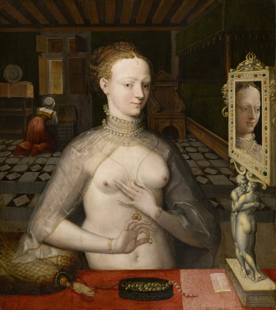Ritratto di una signora da Fontainebleau School