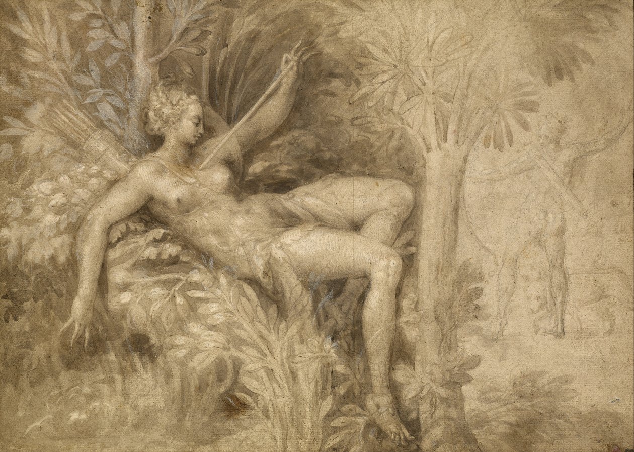 Procris e Cephalus da Fontainebleau School