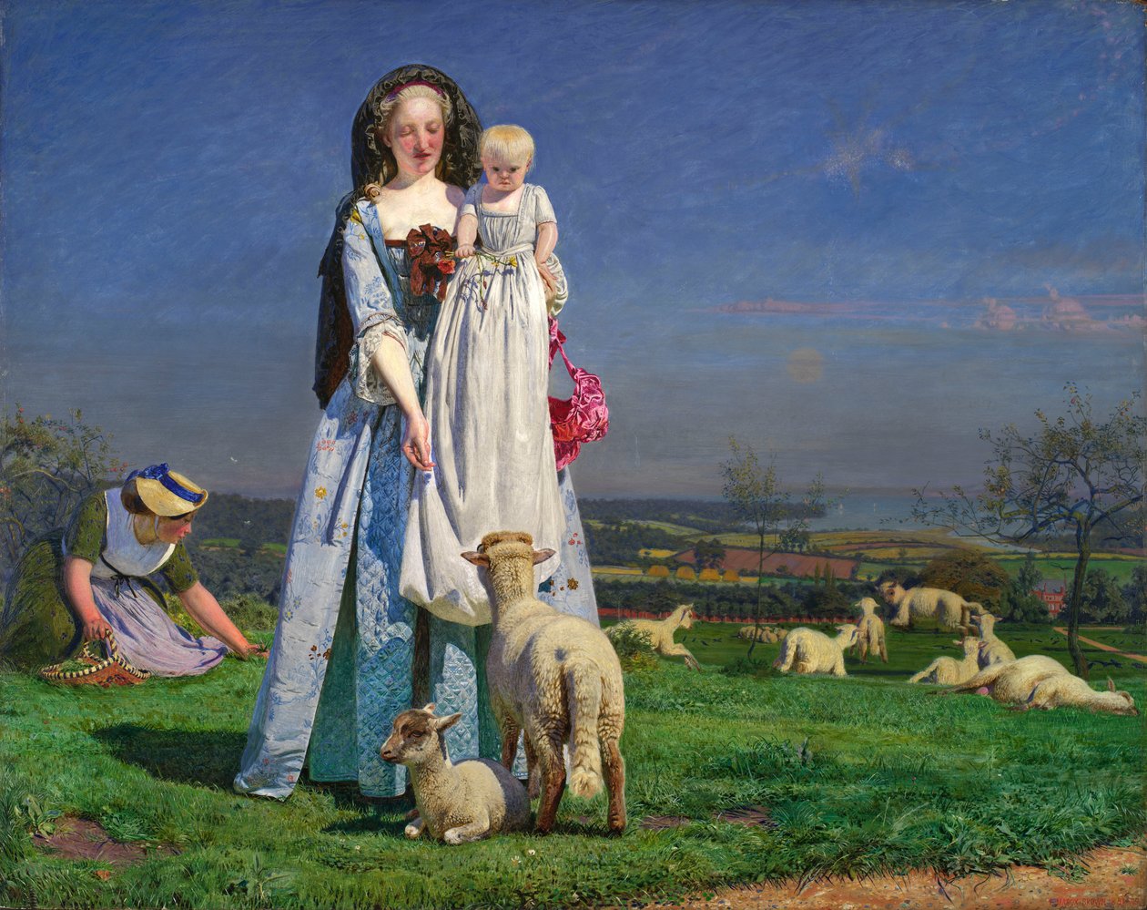 Bei agnellini da Ford Madox Brown
