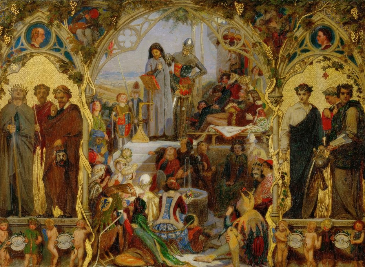 Chaucer, semi e frutti da Ford Madox Brown