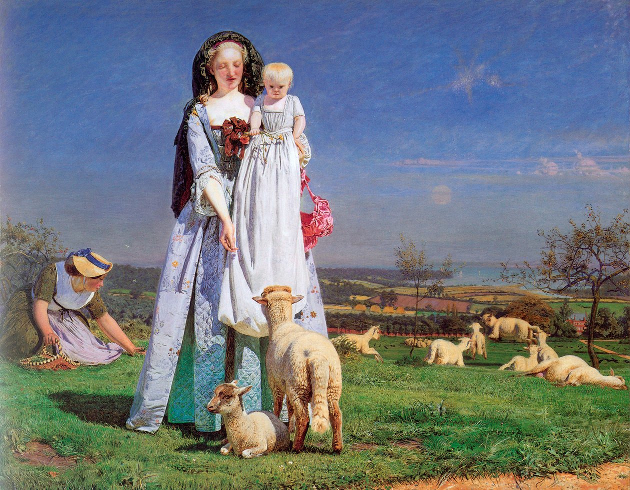I bei agnellini, 1859 da Ford Madox Brown
