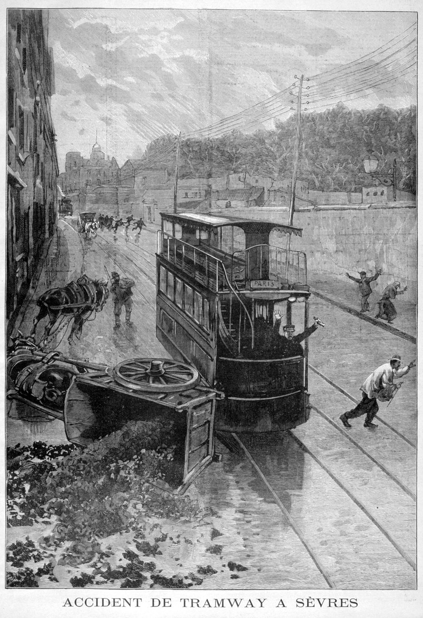 Incidente del tram, Sevres, Parigi da Fortuné Méaulle