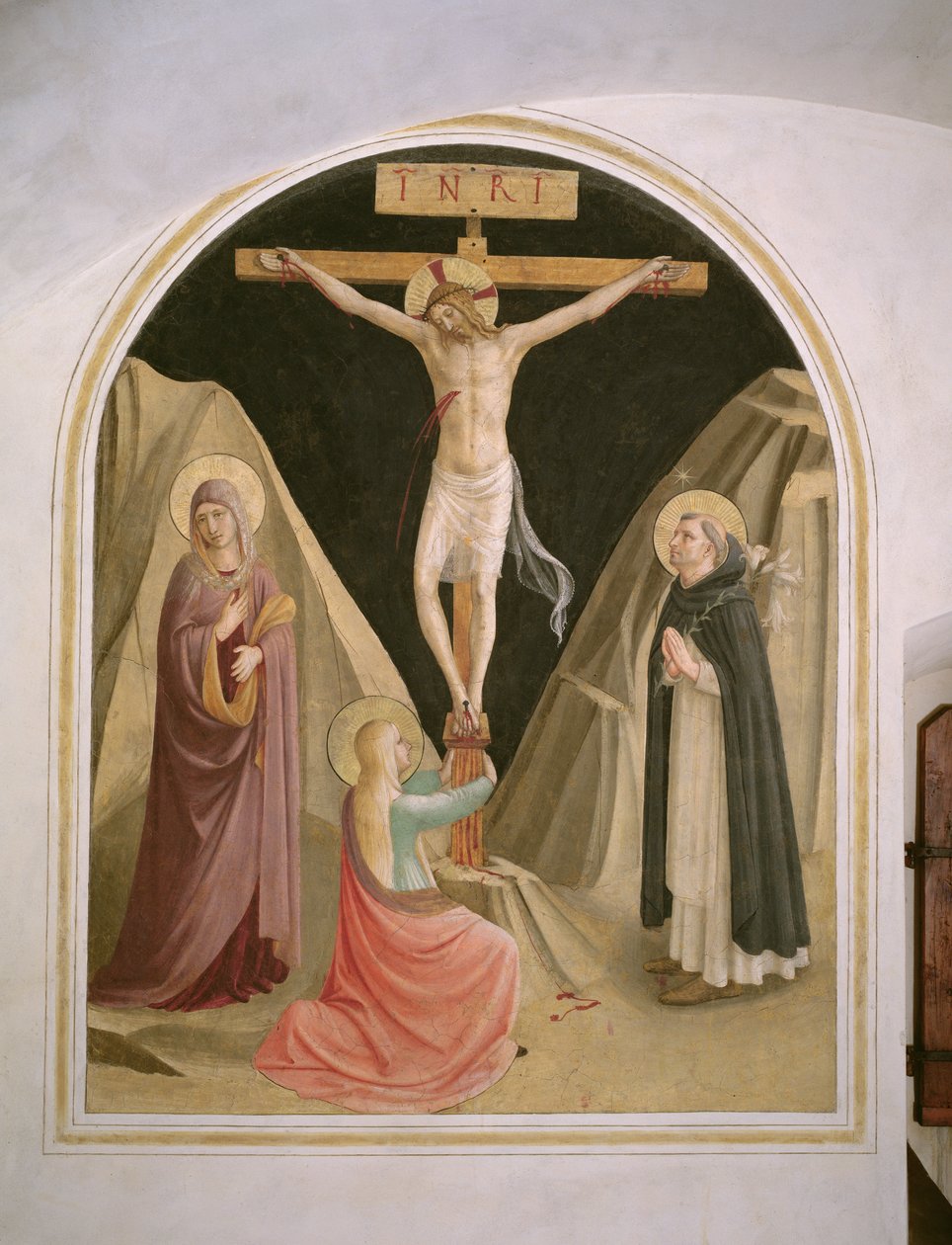 Crocifissione con San Domenico, dalla cella 25 da Fra Angelico