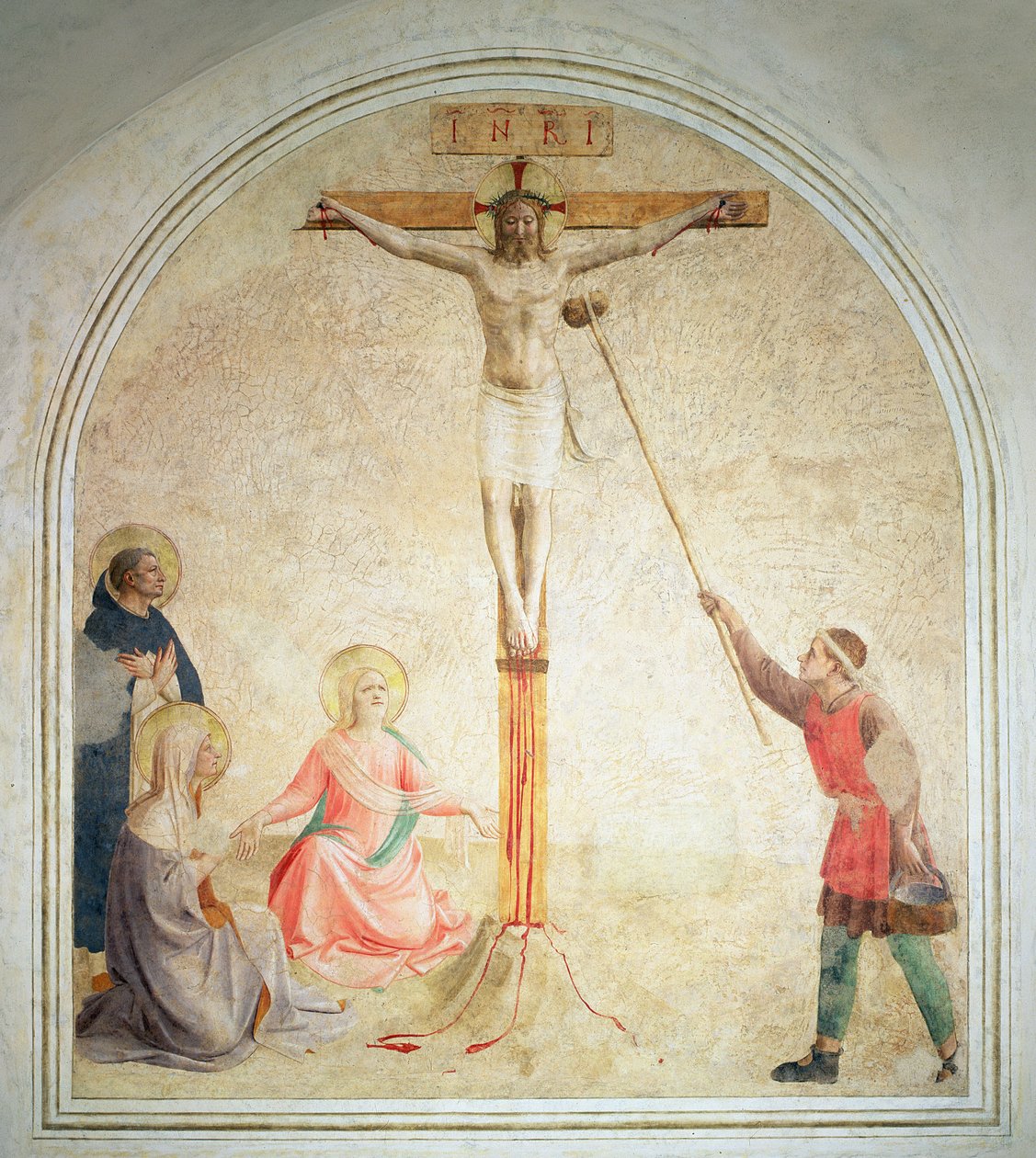 La Crocifissione con il Portatore di Spugna, 1442 da Fra Angelico