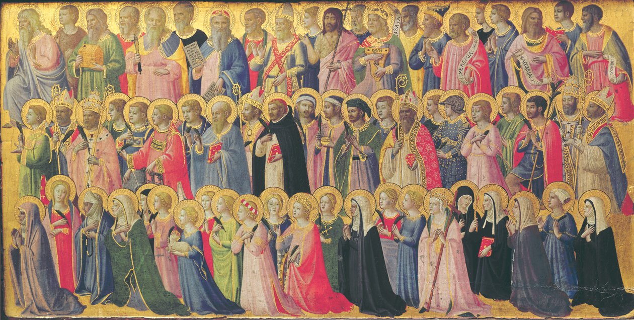 I precursori di Cristo con santi e martiri, 1423-24 da Fra Angelico