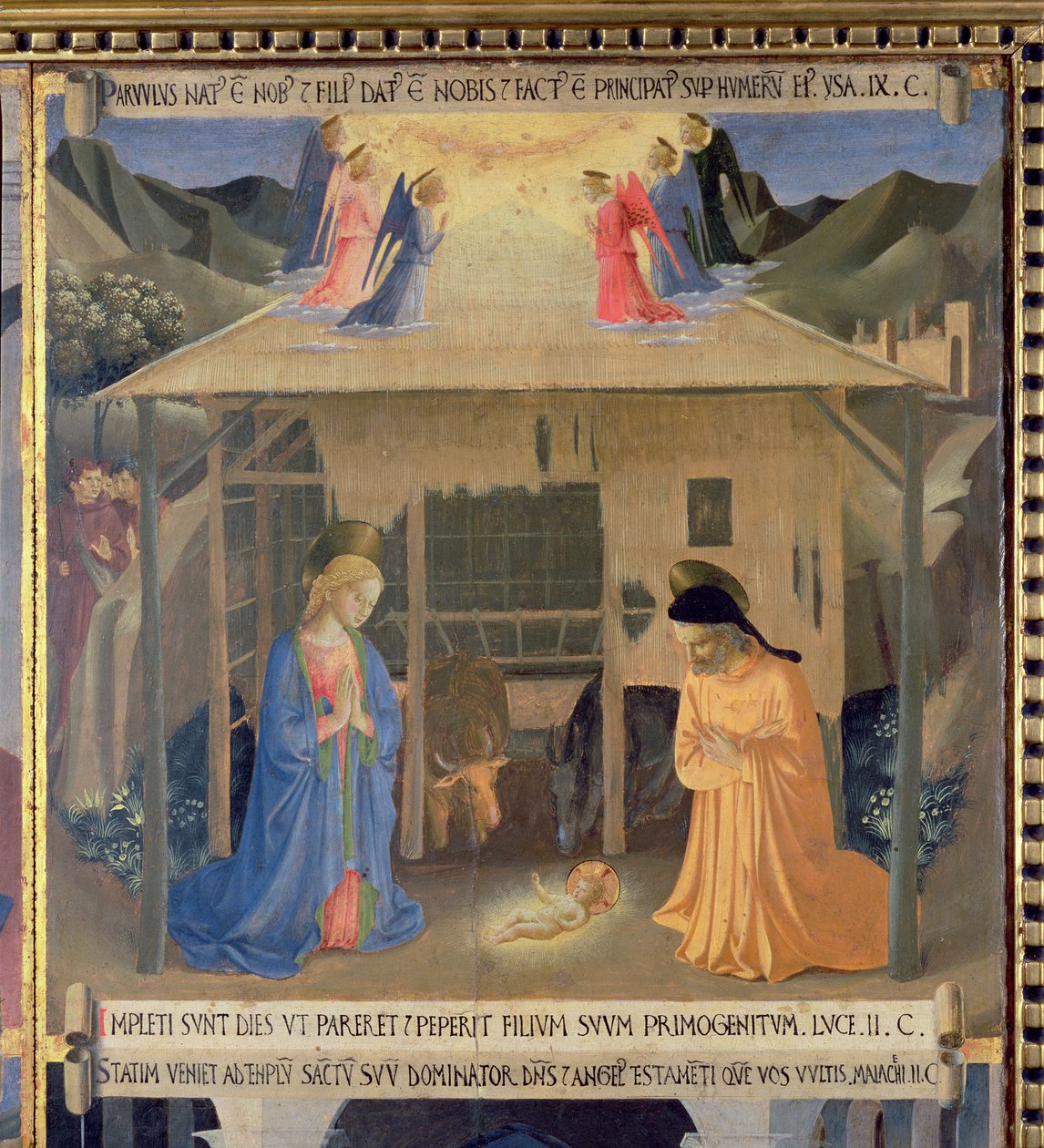 La Natività, dettaglio dal pannello uno del Tesoro d