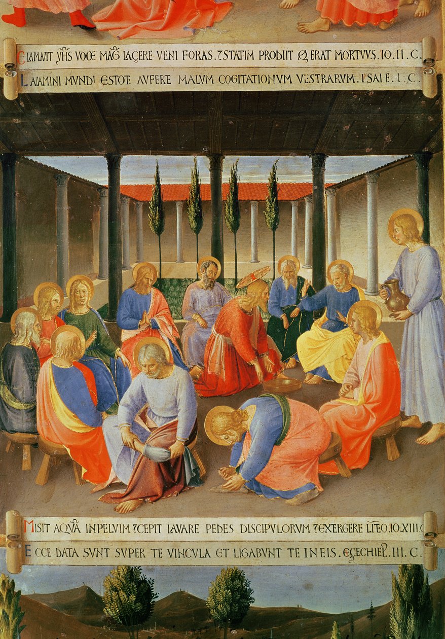 La Lavanda dei Piedi (dettaglio) da Fra Angelico