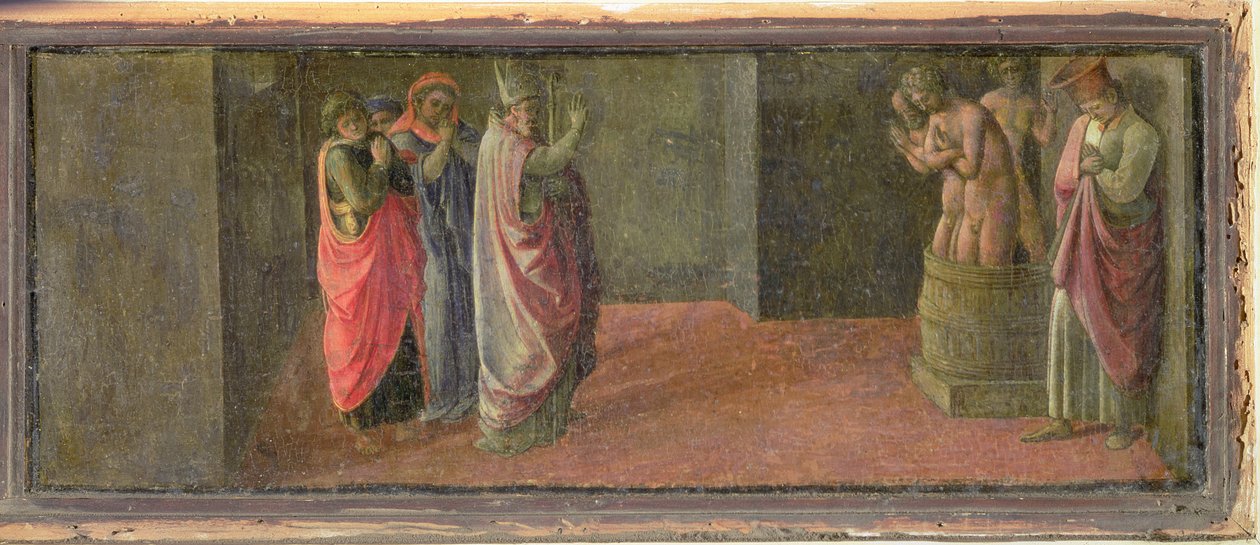 San Nicola resuscita tre giovani assassinati, (nella Cappella Martelli) da Fra Filippo Lippi