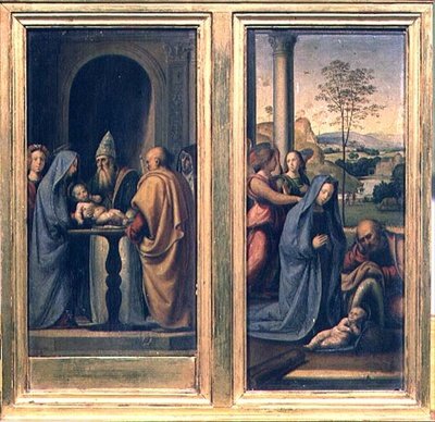 La circoncisione e la natività da Fra Bartolomeo