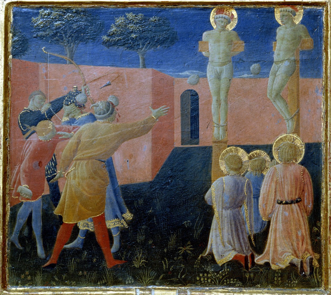 Crocifissione e lapidazione di San Cosma da Fra Angelico