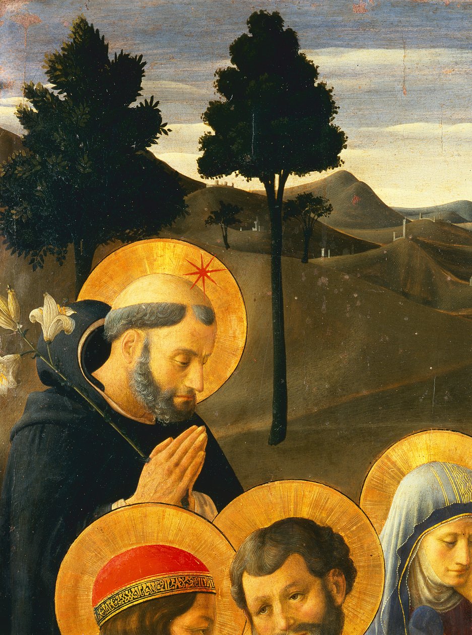 San Domenico (dettaglio dalla Crocifissione) da Fra Angelico