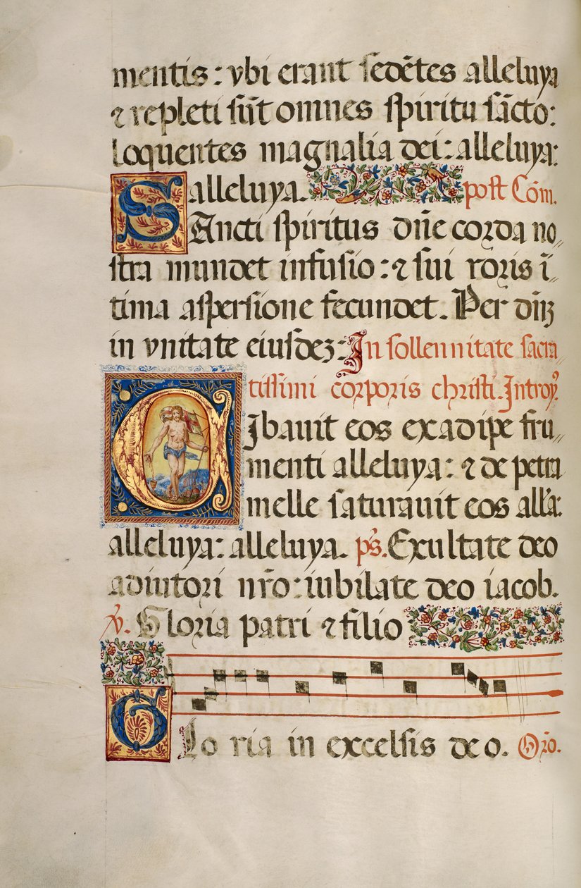 Iniziale C: Il Cristo risorto da Fra Vincentius a Fundis