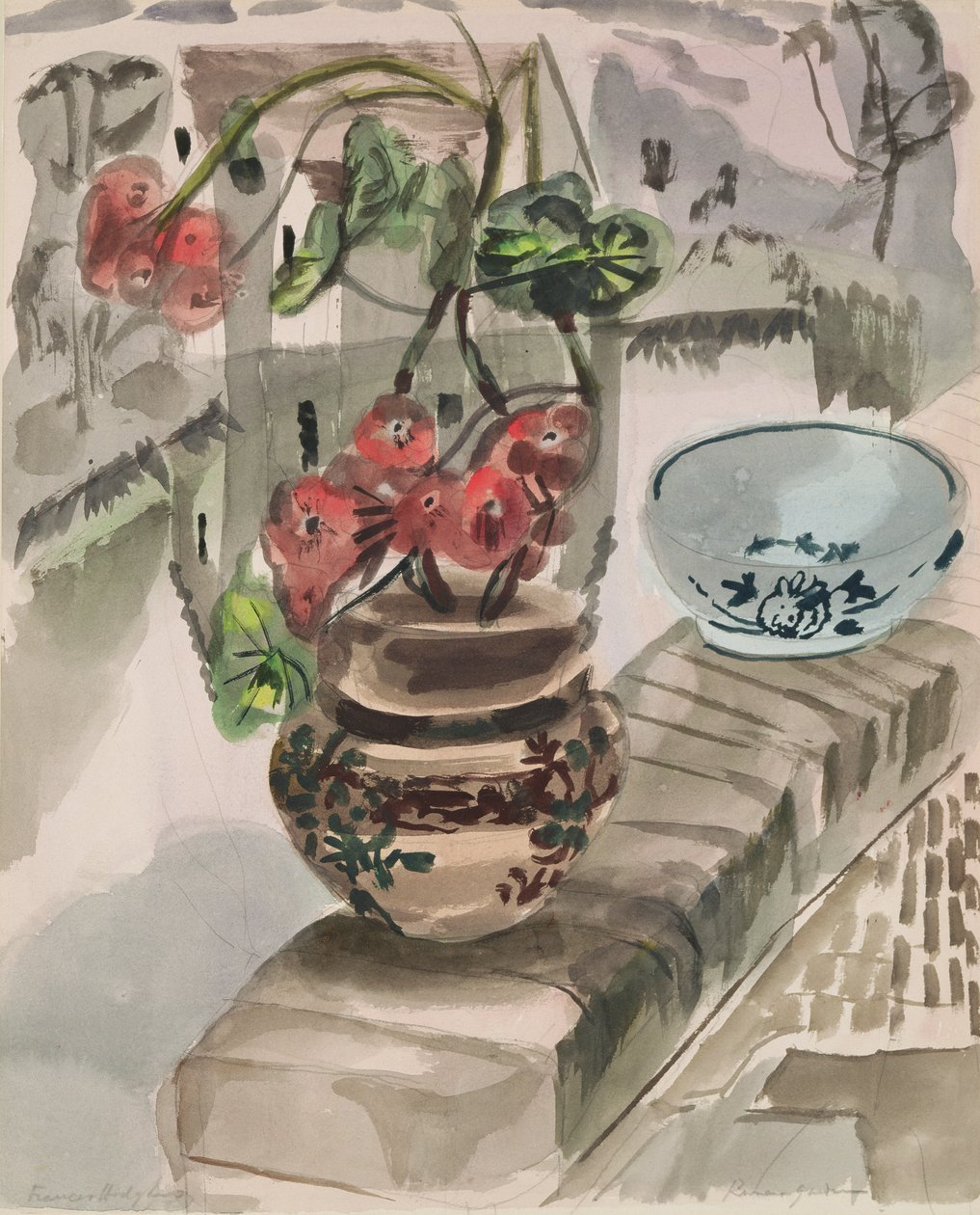 Giardino sul fiume da Frances Hodgkins