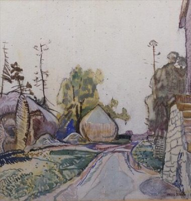 Il fienile da Frances Hodgkins