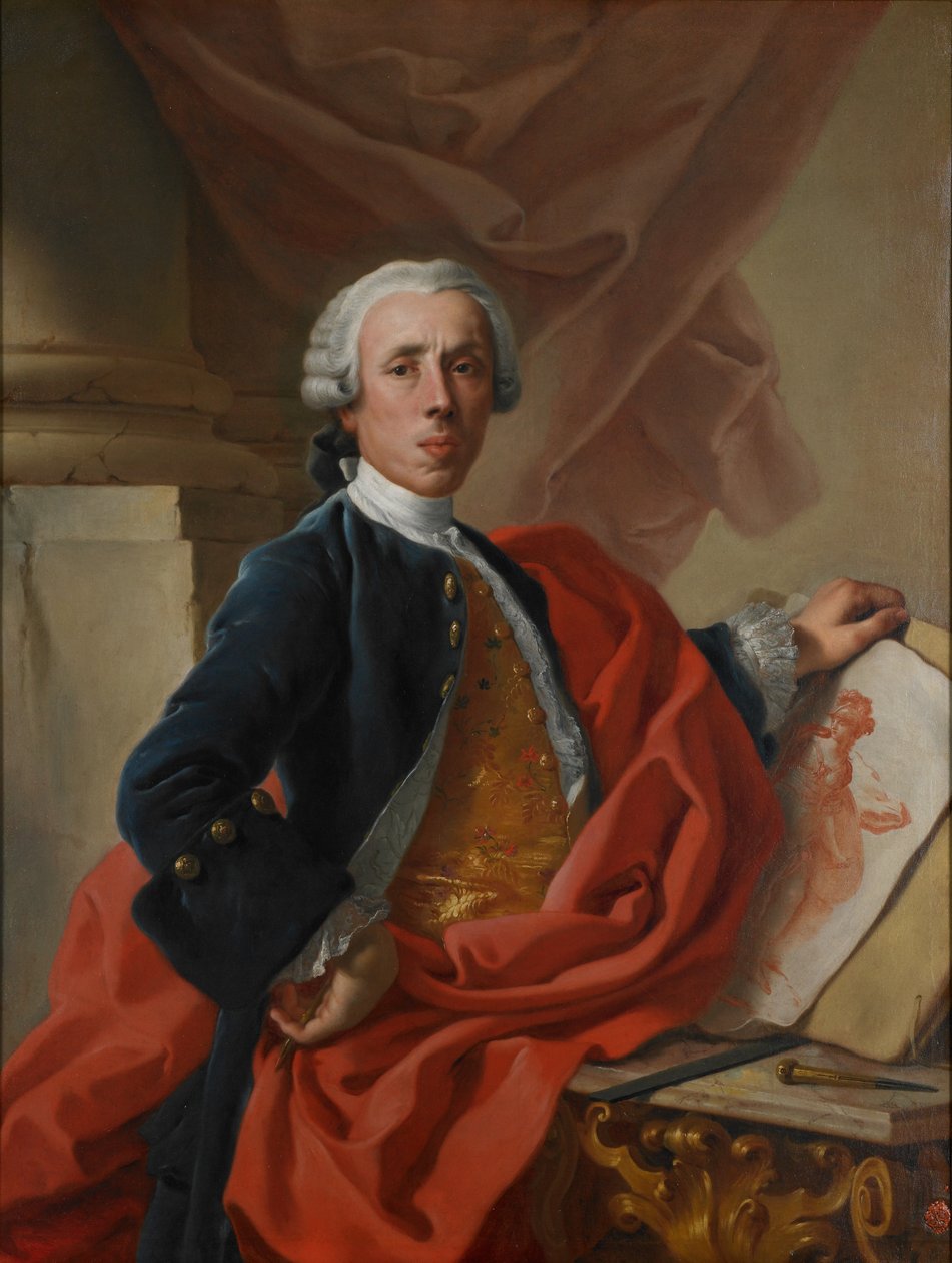Autoritratto, c.1740 da Francesco de Mura