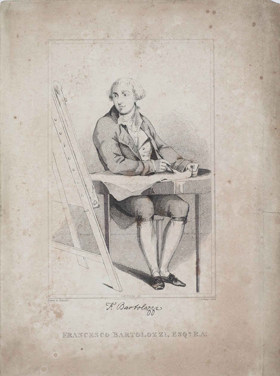 Francesco Bartolozzi, inciso da George M. Brighty (n.1788) e John Romney (1786-1863), c.1810 da Francesco Bartolozzi