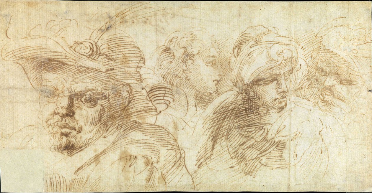 Studi di teste da Francesco Brizio