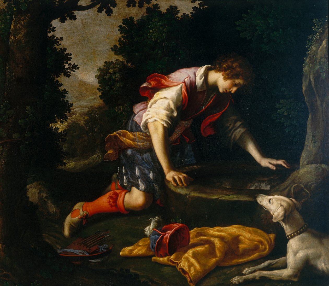 Narciso alla fonte da Francesco Curradi