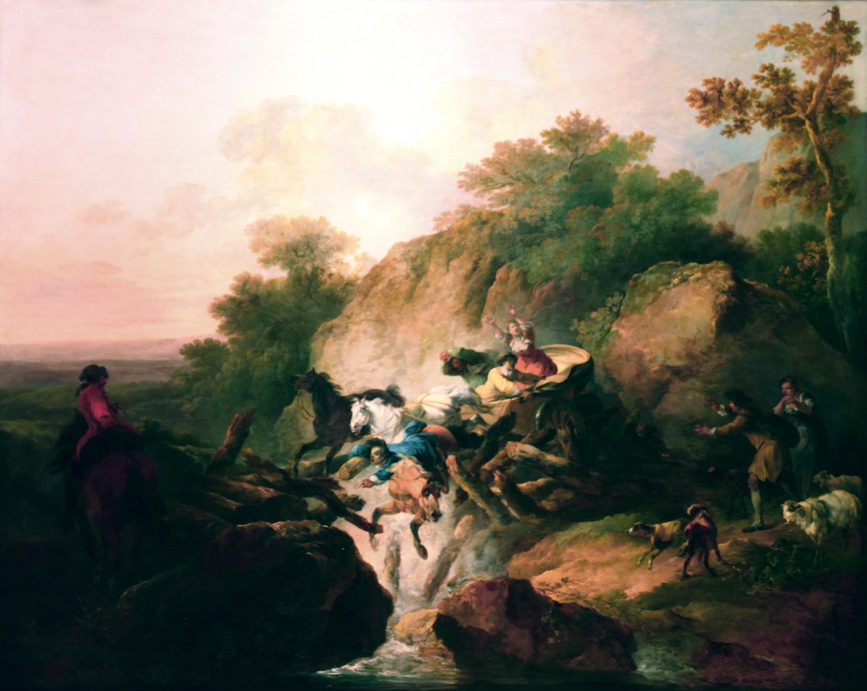 Rottura di un ponte da Francesco Giuseppe Casanova