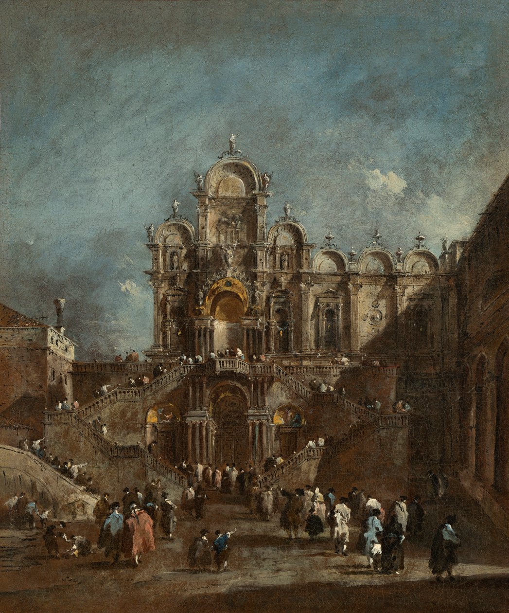 Tribuna Temporanea nel Campo San Zanipolo, Venezia, c.1782 da Francesco Guardi