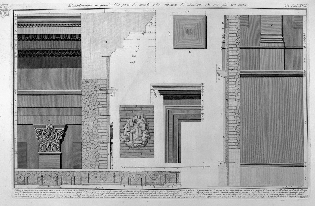 Pantheon, tav. XXVII da Francesco Piranesi