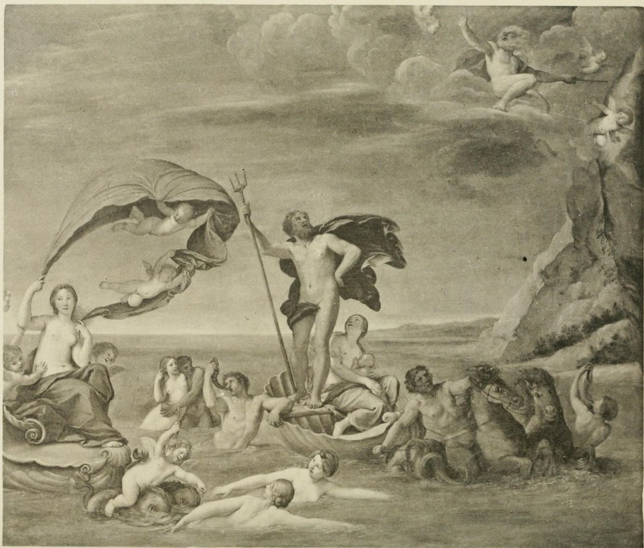 Il regno marittimo, Nettuno e Anfitrite da Francesco Albani