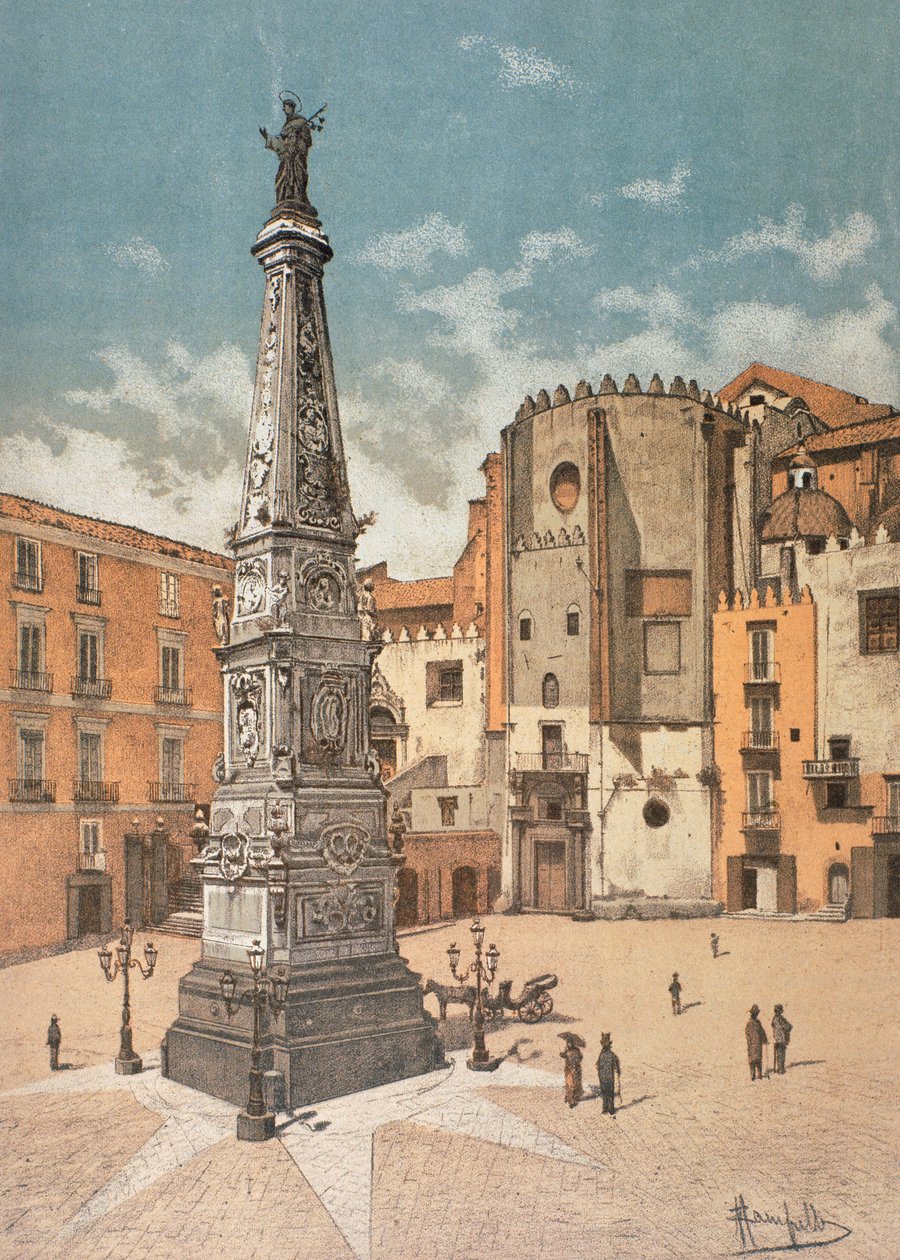 Piazza San Domenico Maggiore, a Napoli da Francesco Aversano