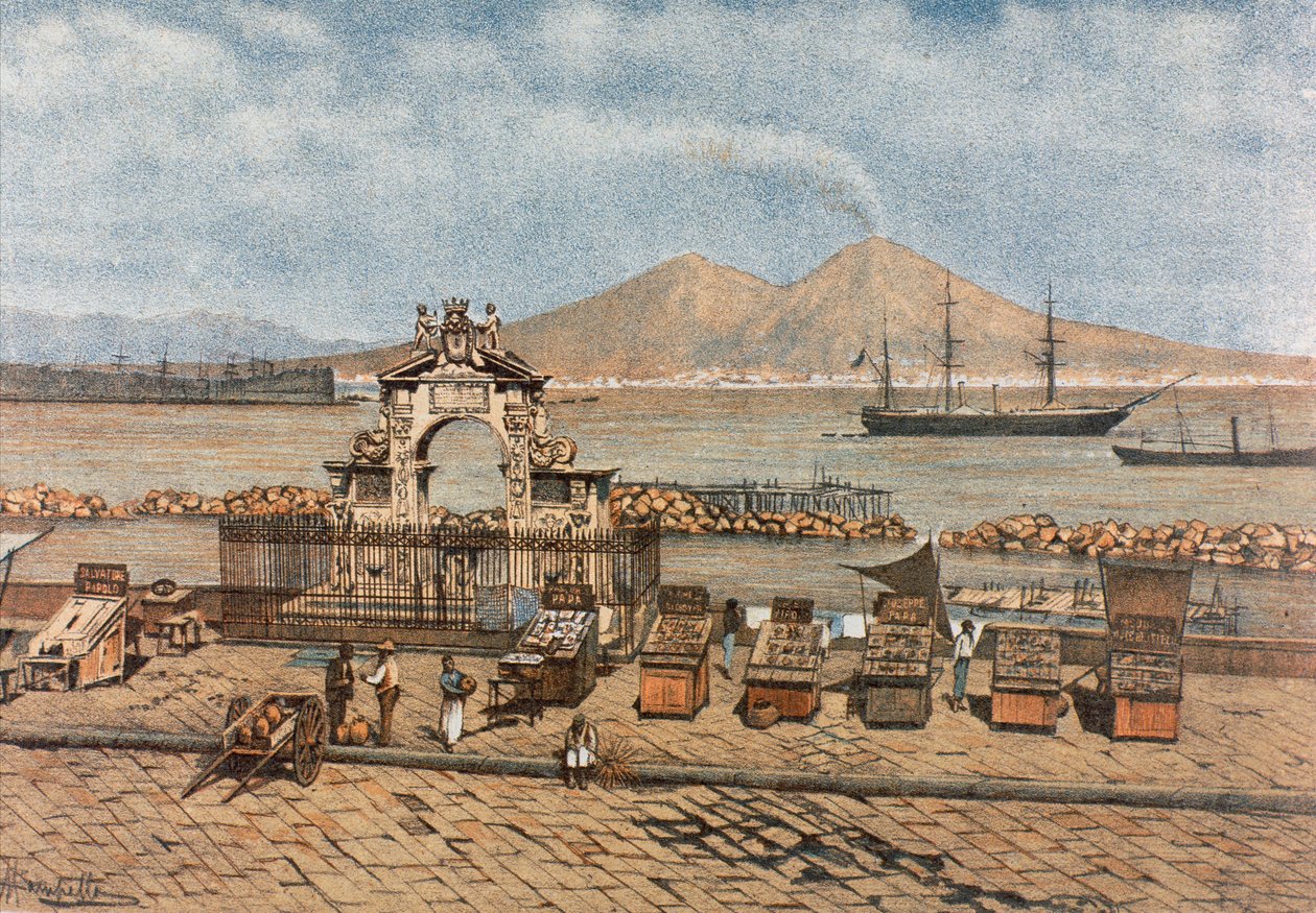 Spiaggia di Santa Lucia, a Napoli da Francesco Aversano