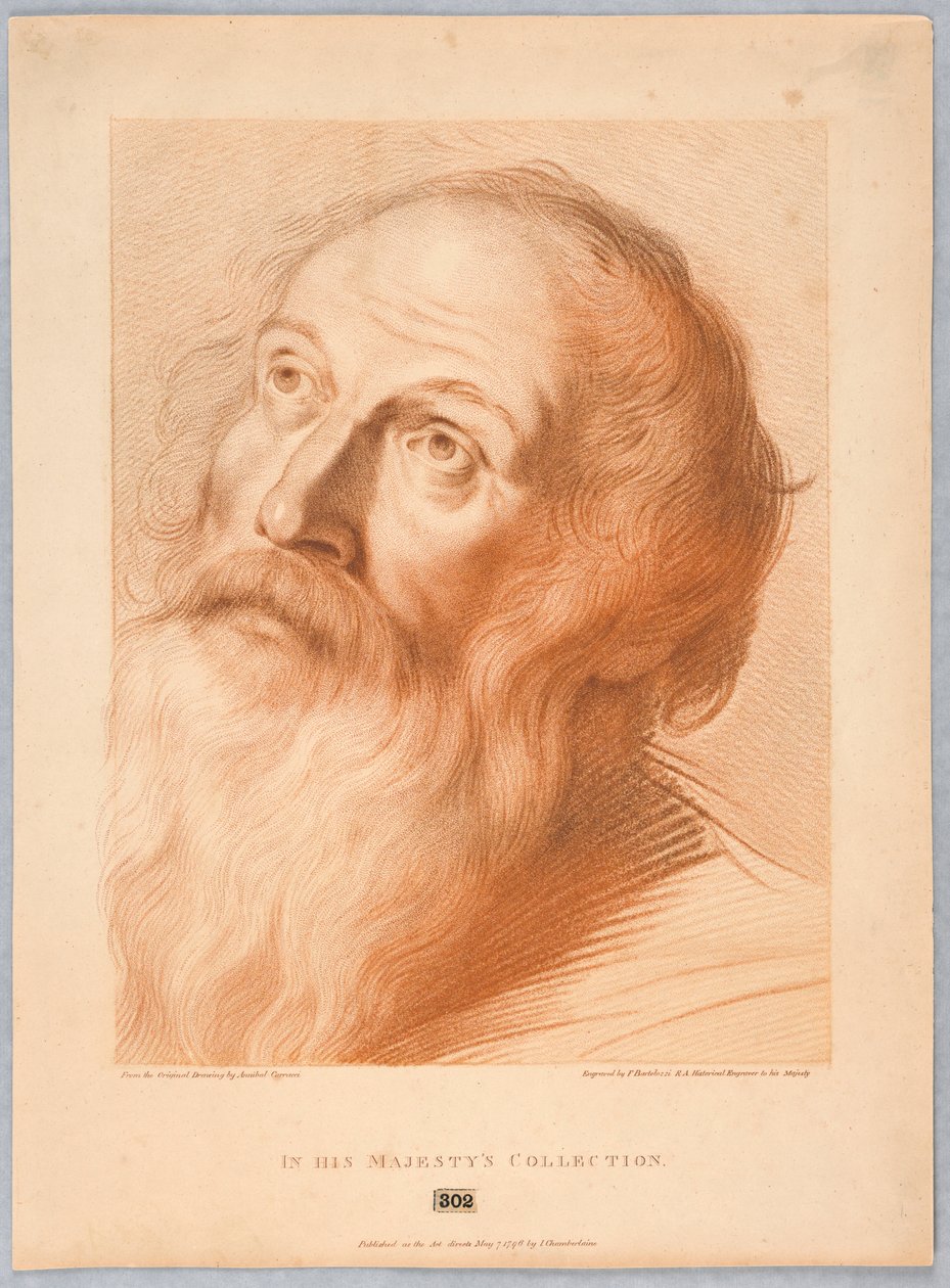 Testa di un Vecchio da Francesco Bartolozzi
