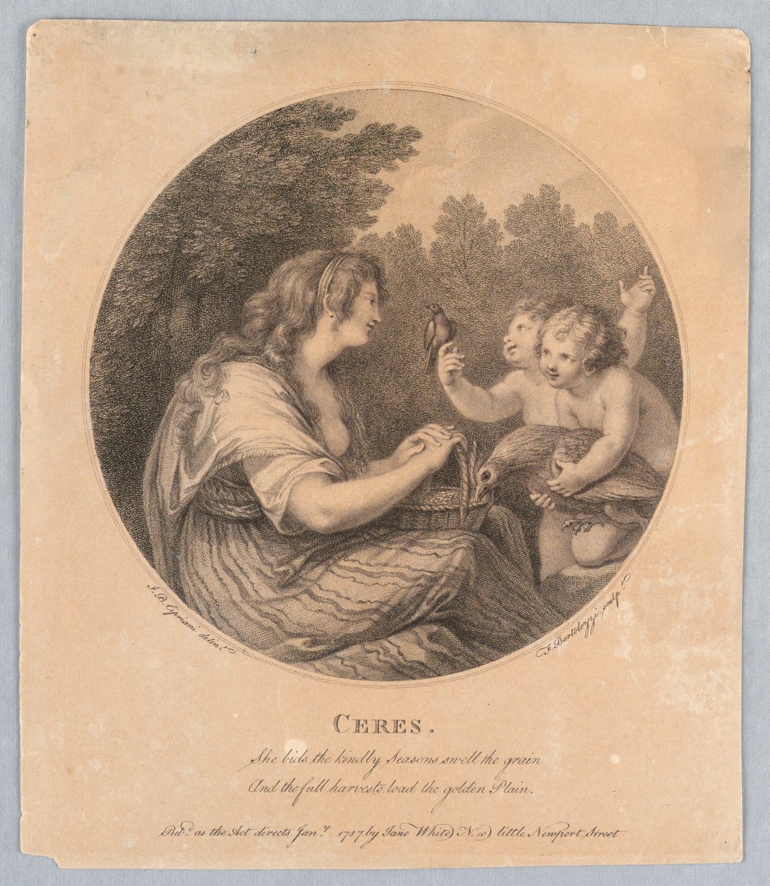 Cerere da Francesco Bartolozzi