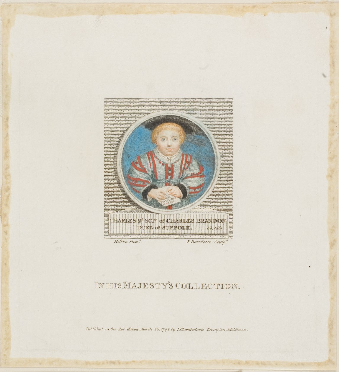 Charles Brandon da Francesco Bartolozzi