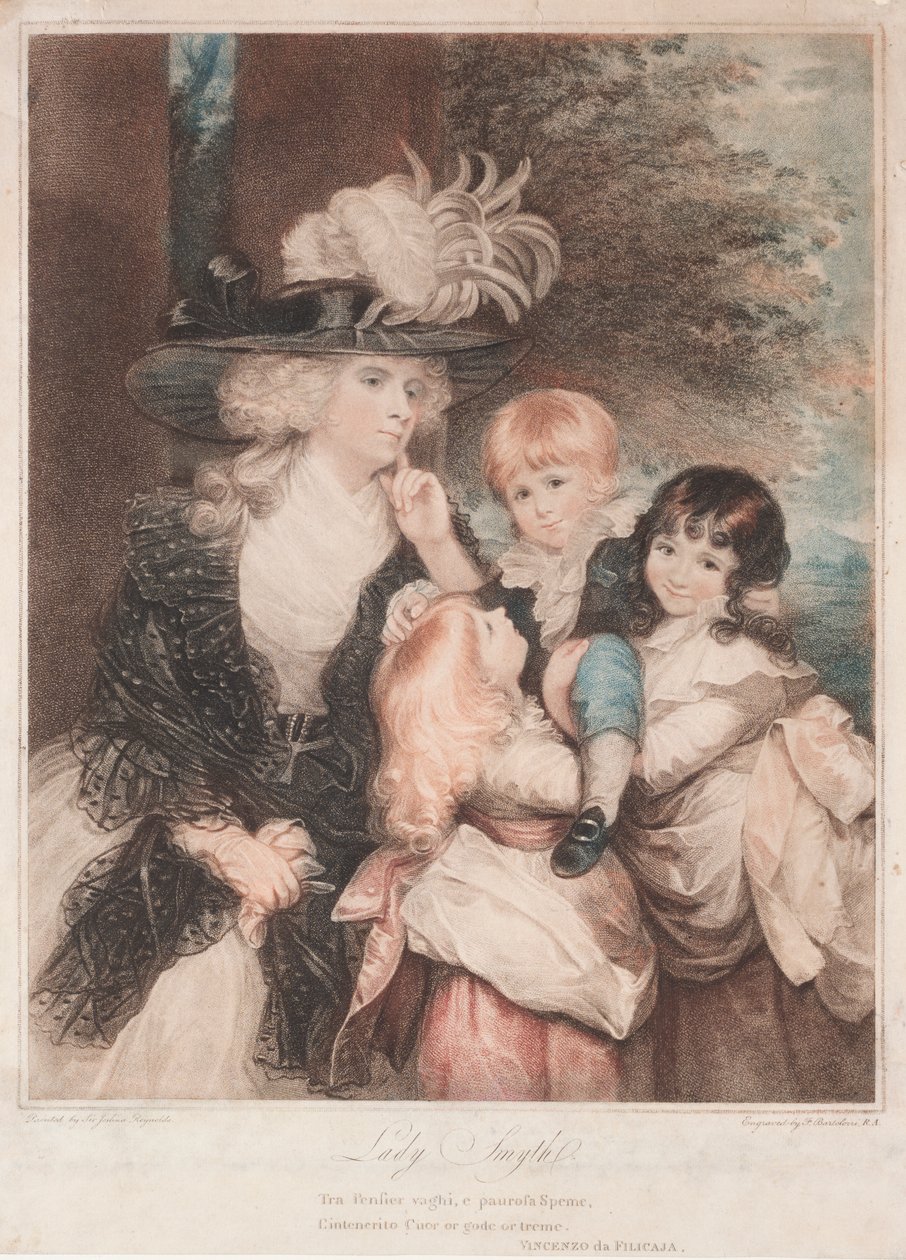 Lady Smith e i Suoi Figli da Francesco Bartolozzi