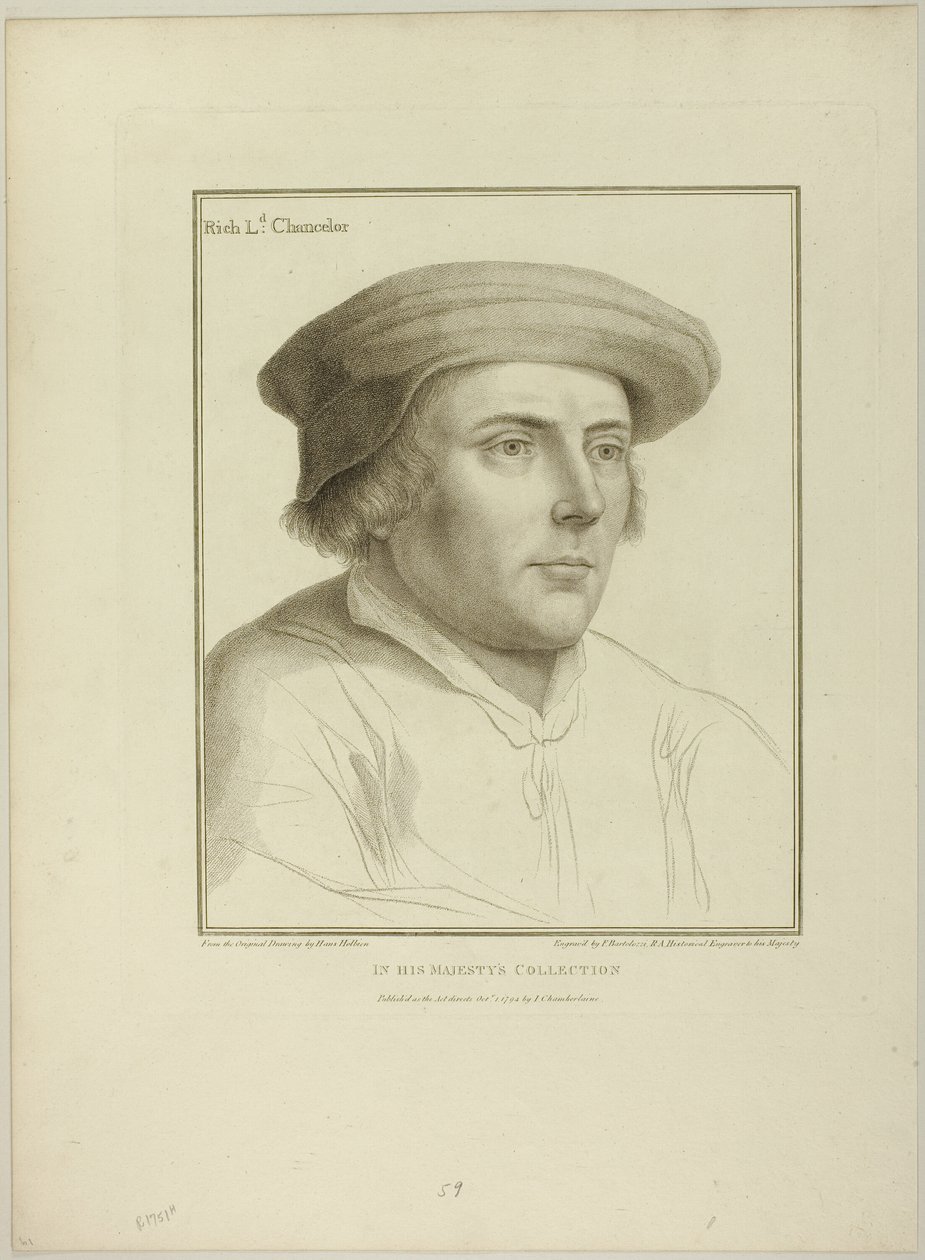 Lord Rich da Francesco Bartolozzi