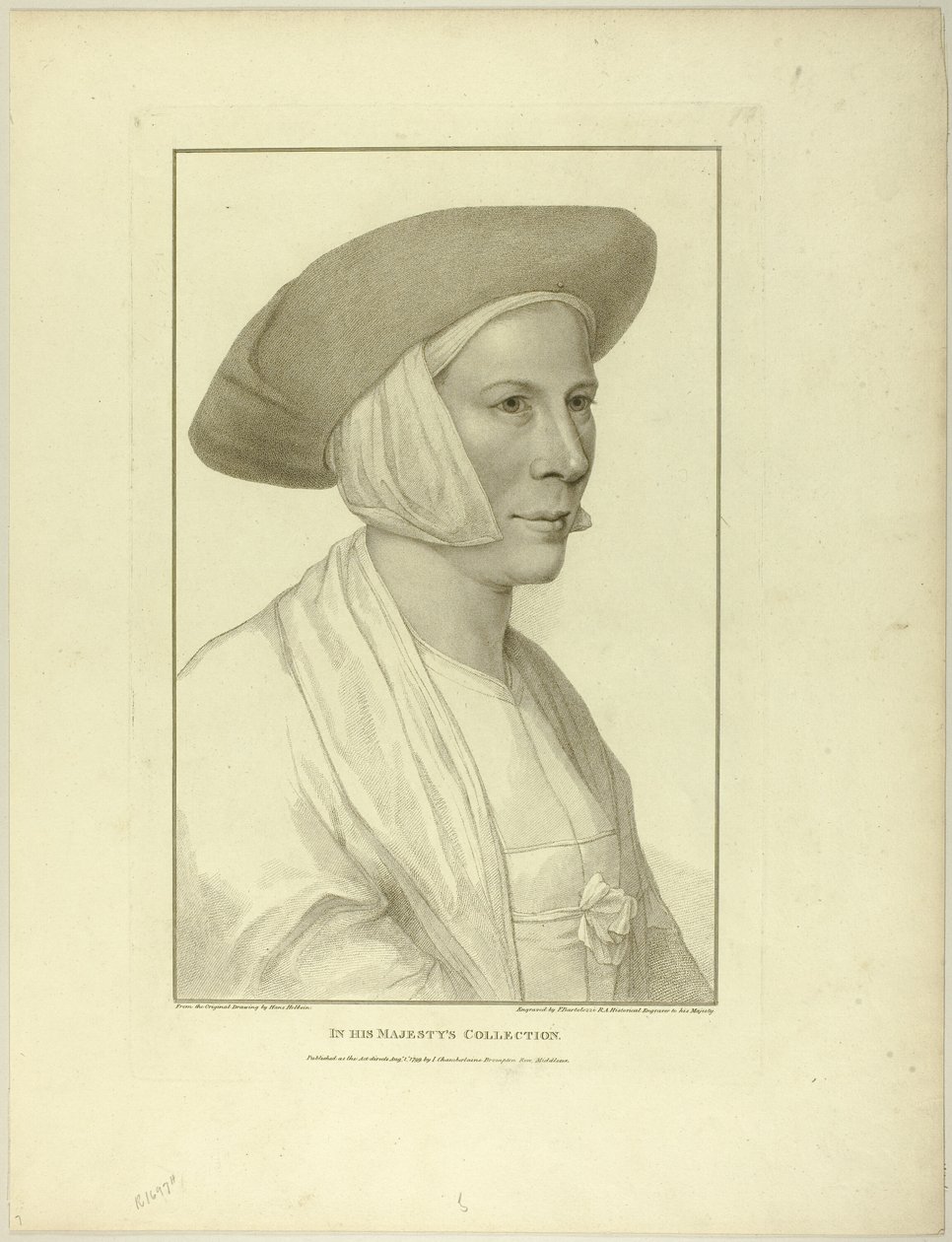 Ritratto di una contadina da Francesco Bartolozzi