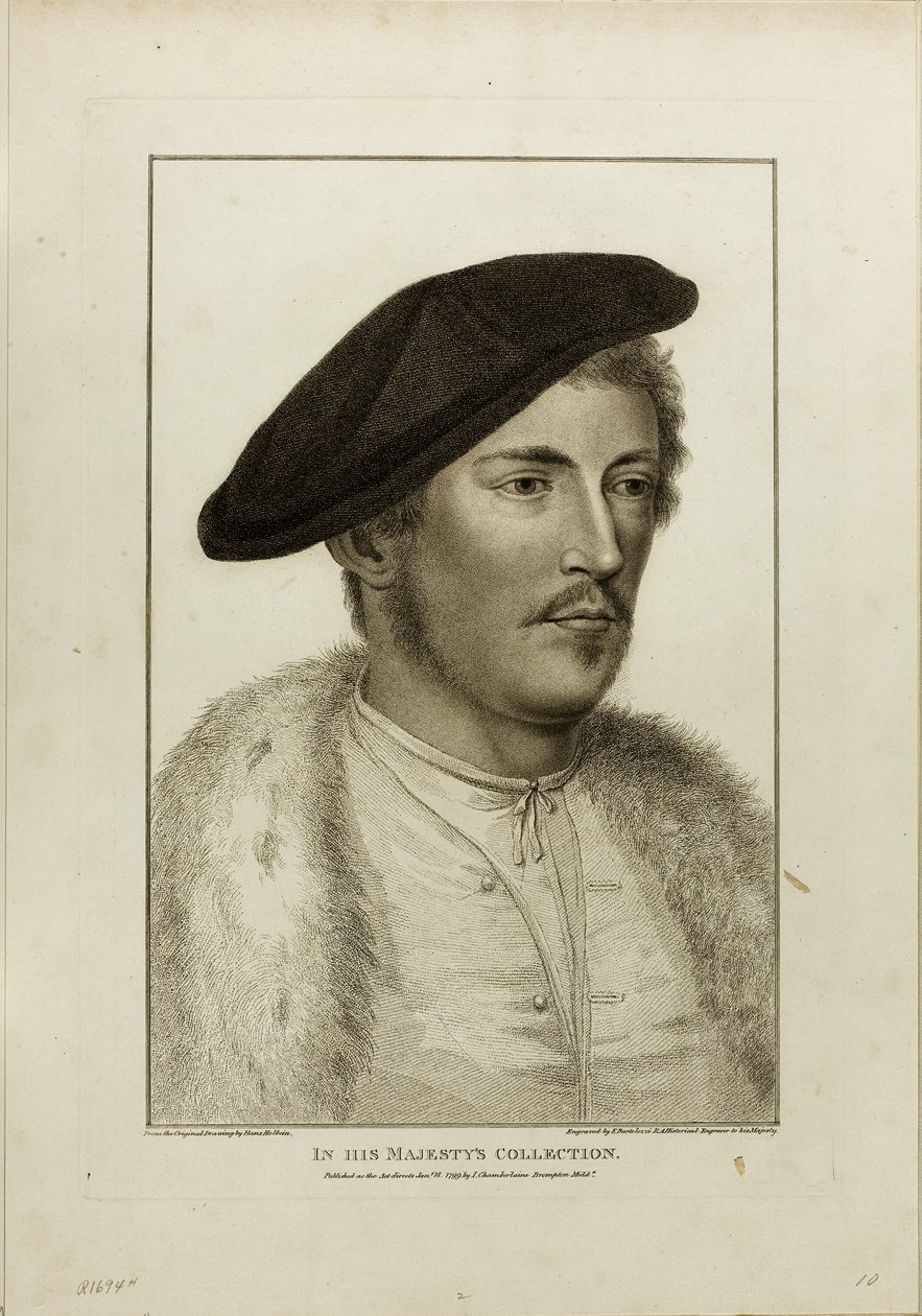 Ritratto di un giovane uomo da Francesco Bartolozzi