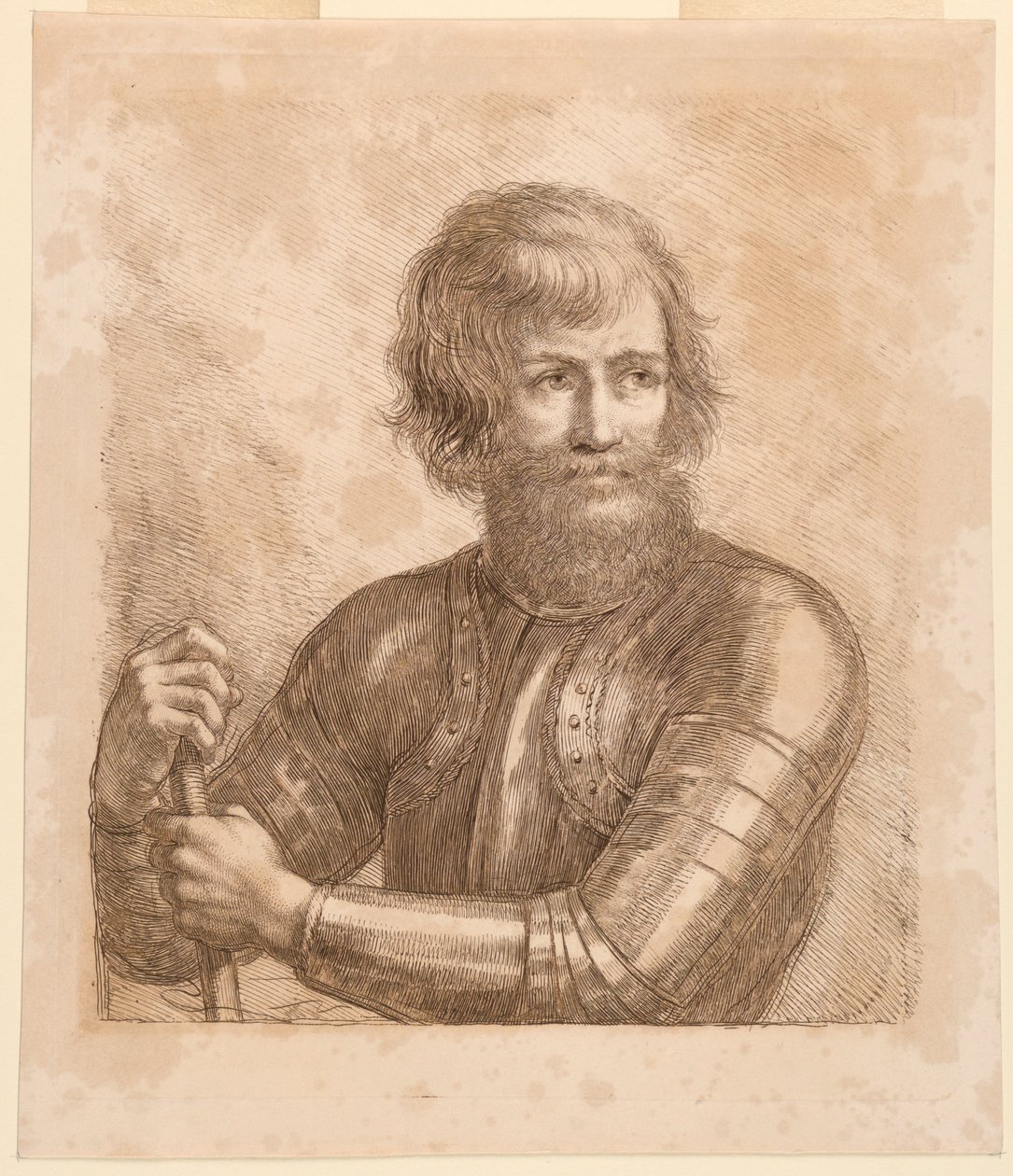 Guerriero con un manganello da Francesco Bartolozzi
